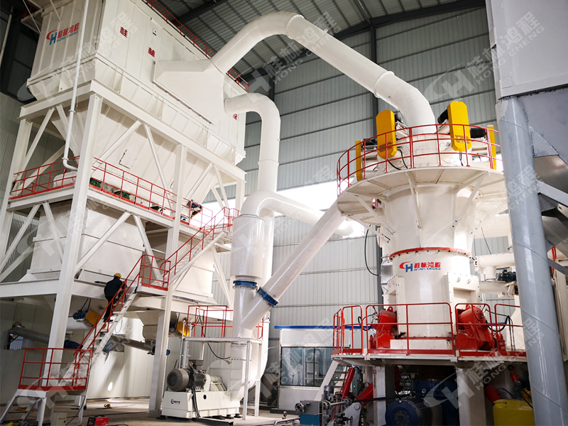 1200目鉀長石超細磨粉機生產線:HLMX超細立磨