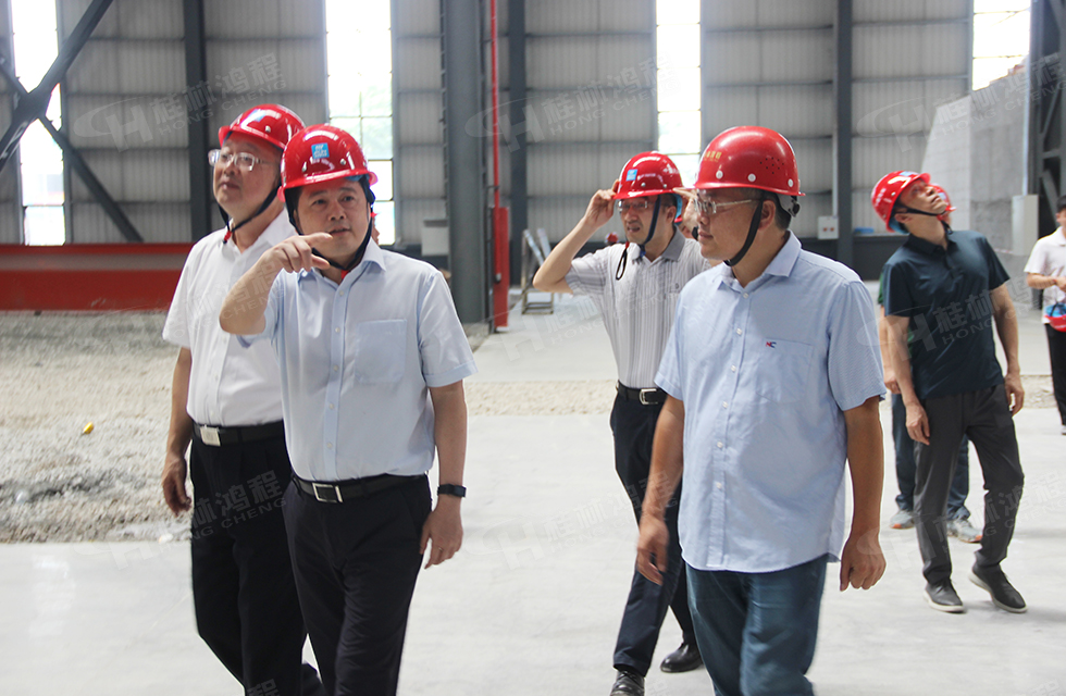 熱烈歡迎市長李楚一行蒞臨桂林鴻程寶山工業園區督導工作